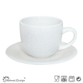 8oz xícara e Saucer Seesame Glaze Design